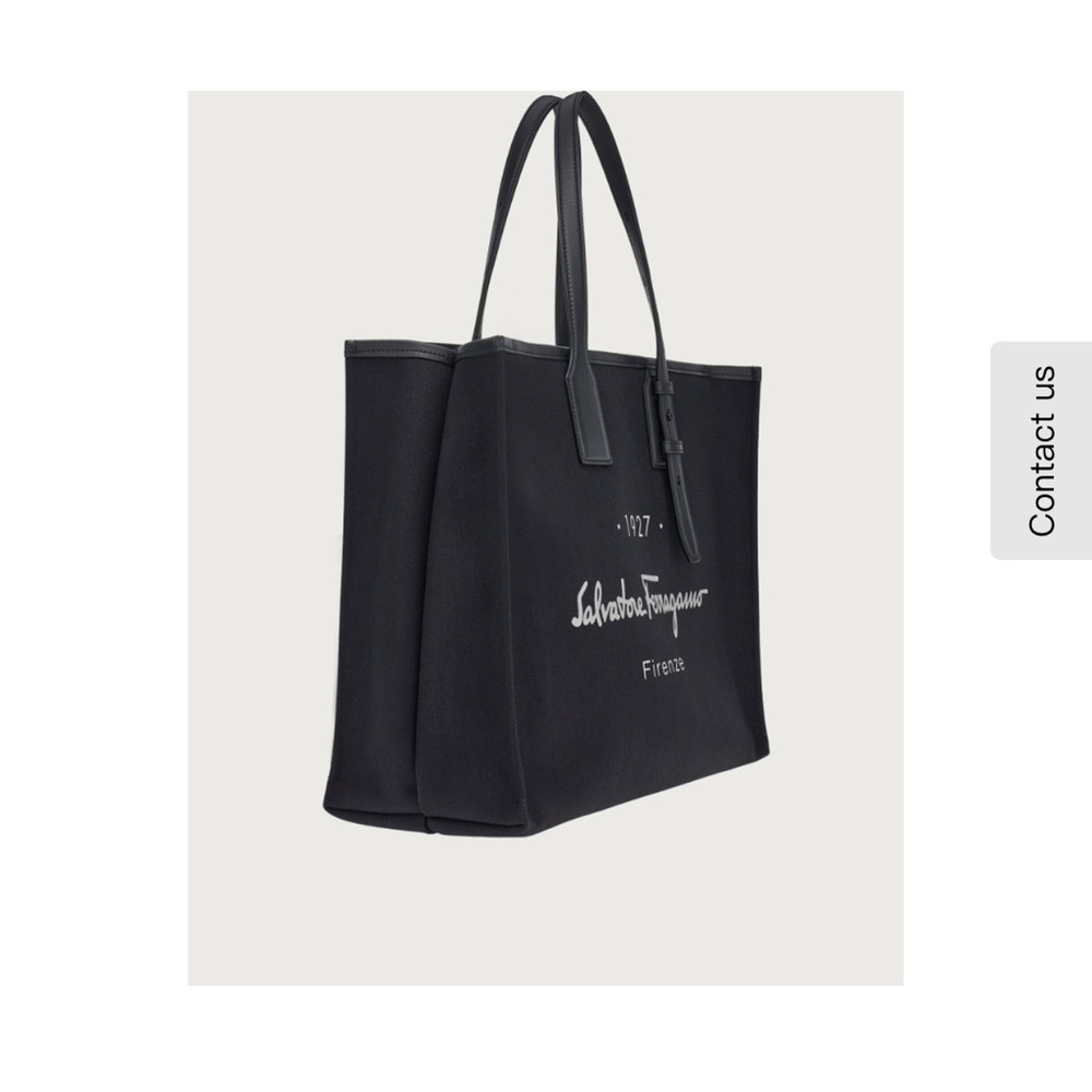 Salvatore Ferragamo Black Tote Bag made in Italy with dust bag - Picture 3 of 16